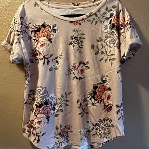 Pink Floral Tee Shirt